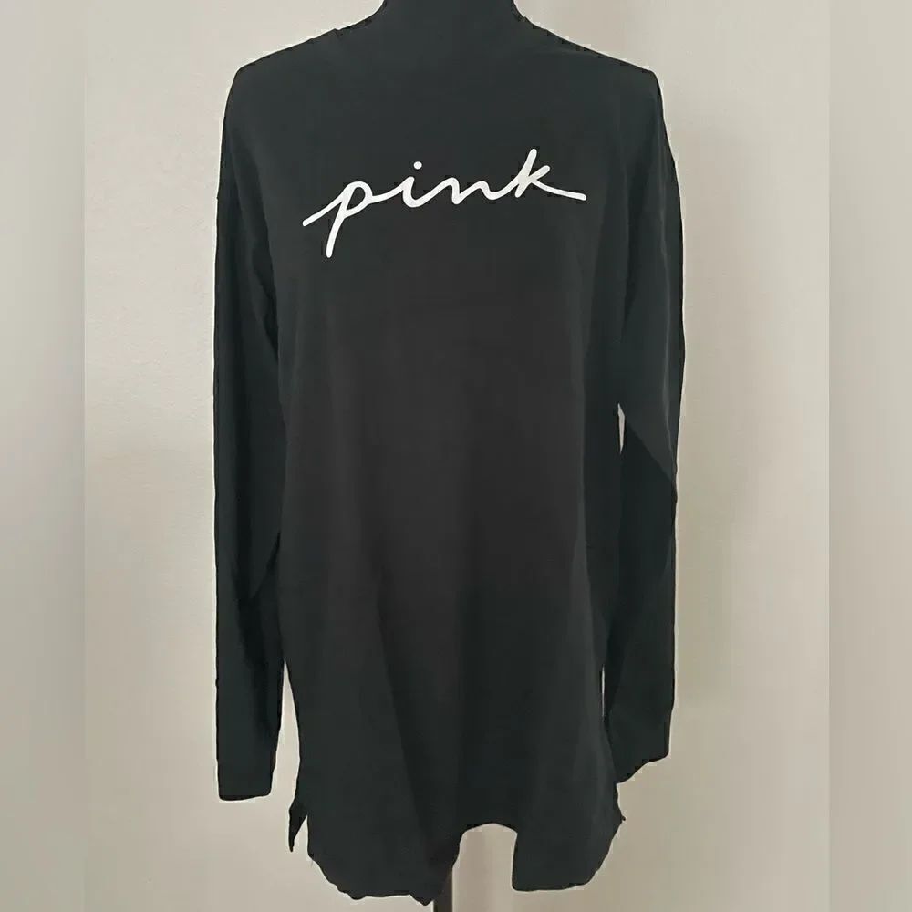 NWT PINK Victoria’s Secret Long Sleeve Campus T-Shirt